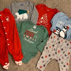 OLD NAVY First Christmas Bundle ALL 3-6 MONTHS.